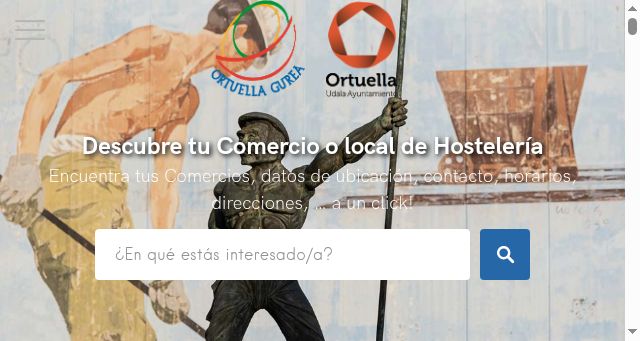 Screenshot of comerciosdeortuella.eus