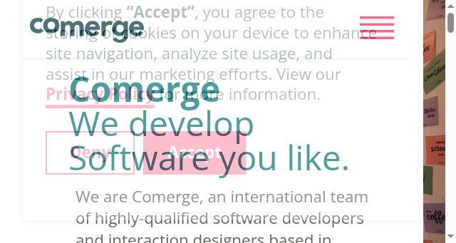 Screenshot of comerge.net