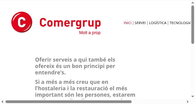 Screenshot of comergrup.com