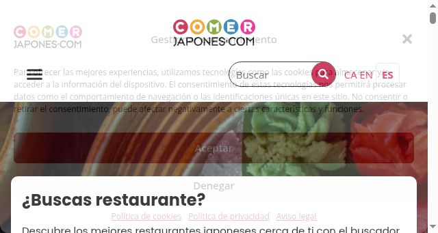 Screenshot of comerjapones.com