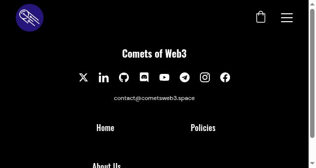 Screenshot of cometsweb3.space