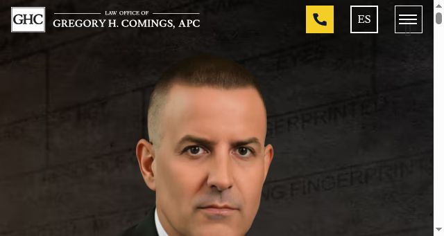 Screenshot of comingslaw.com