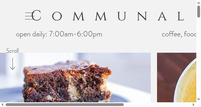 Screenshot of communalcafenc.com