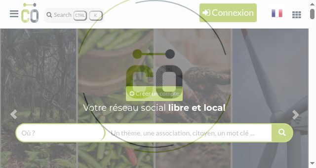 Screenshot of communecter.org