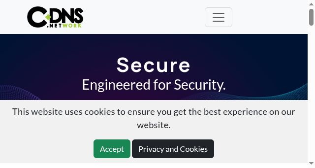 Screenshot of communitydns.net