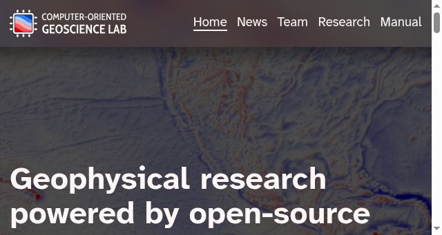 Screenshot of compgeolab.org