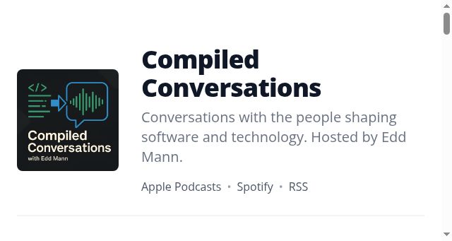 Screenshot of compiledconversations.com