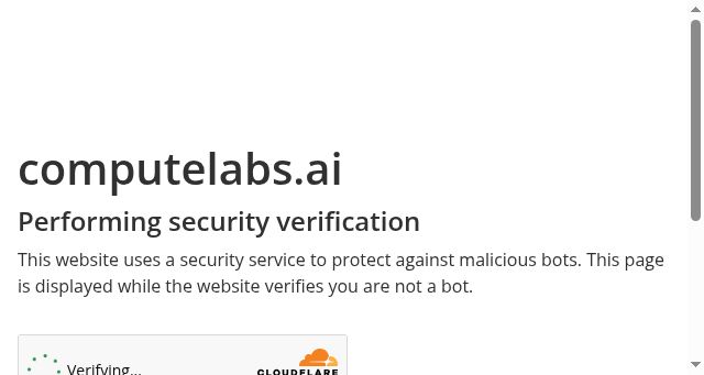 Screenshot of computelabs.ai