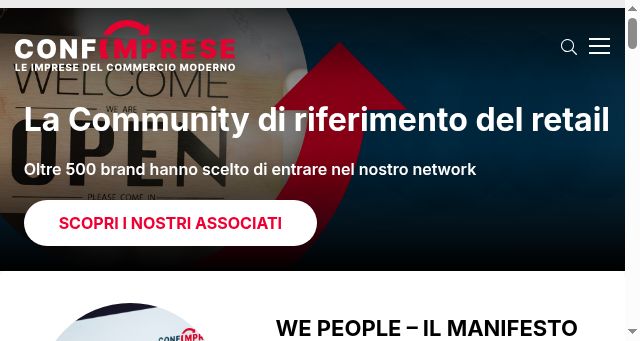 Screenshot of confimprese.it