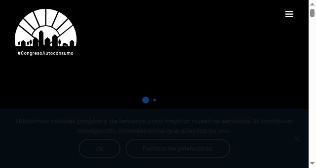 Screenshot of congresoautoconsumo.es