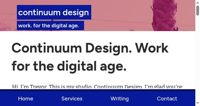 Screenshot of continuumdesign.net