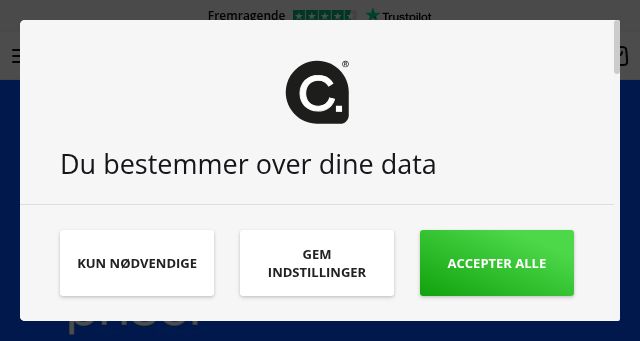 Screenshot of coolshop.dk