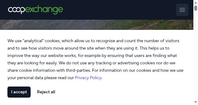 Screenshot of coop.exchange