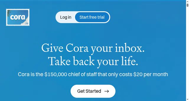 Screenshot of cora.computer