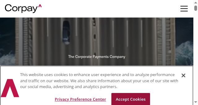 Screenshot of corpay.com