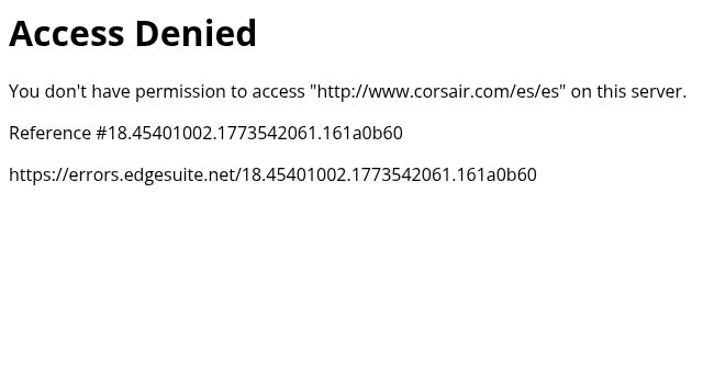 Screenshot of corsair.com