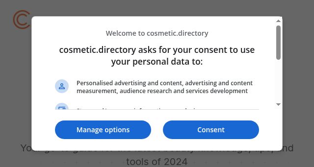 Screenshot of cosmetic.directory