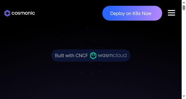Screenshot of cosmonic.com