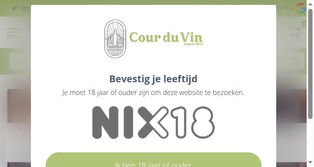 Screenshot of courduvin.nl
