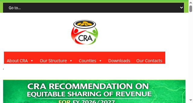 Screenshot of cra.go.ke
