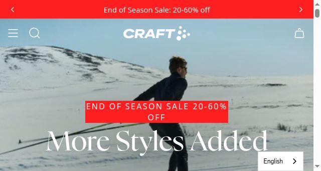 Screenshot of craftsports.ca