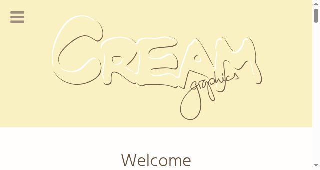 Screenshot of cream.graphics