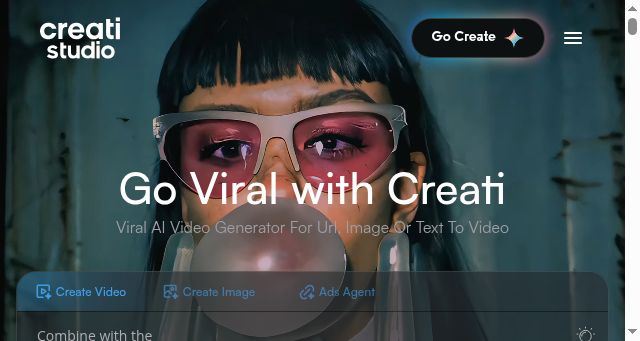 Screenshot of creati.studio