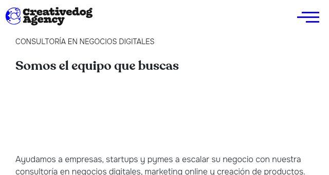 Screenshot of creativedog.agency