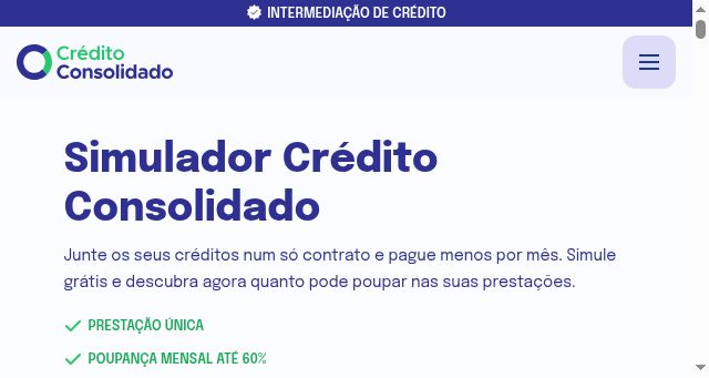 Screenshot of creditoconsolidado.pt