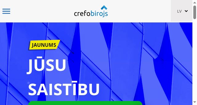 Screenshot of crefobirojs.lv