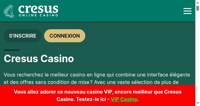 Screenshot of cresusenligne.com