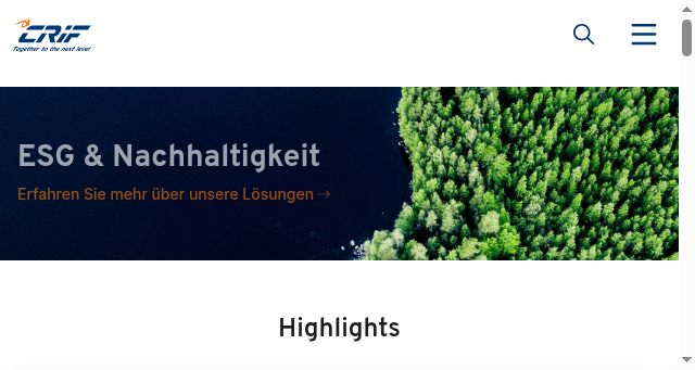 Screenshot of crif.ch