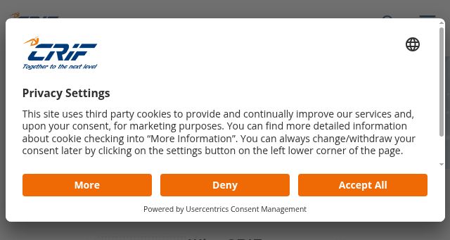 Screenshot of crif.com