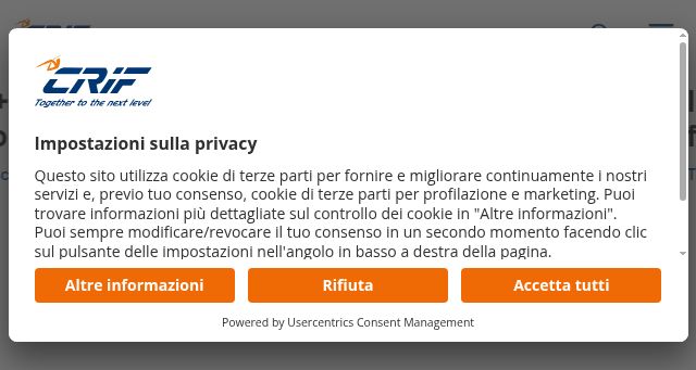 Screenshot of crif.it