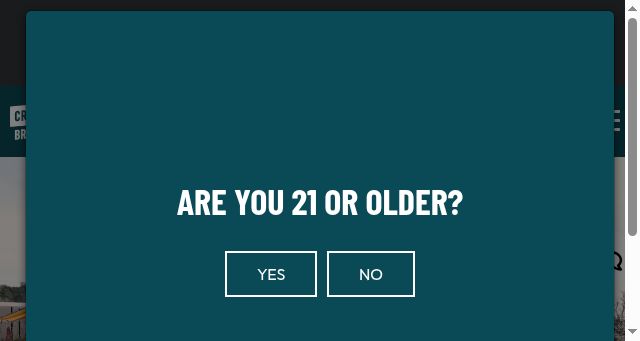 Screenshot of crookedlanebrewing.com