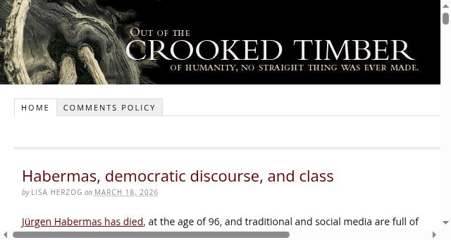 Screenshot of crookedtimber.org