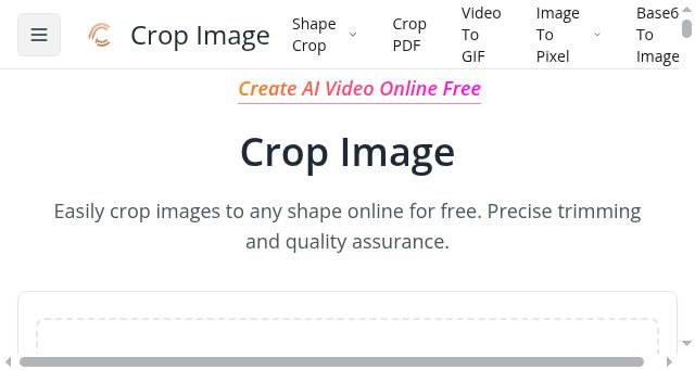 Screenshot of cropimage.co