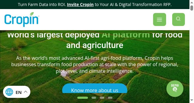 Screenshot of cropin.com