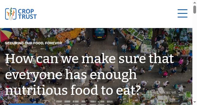 Screenshot of croptrust.org