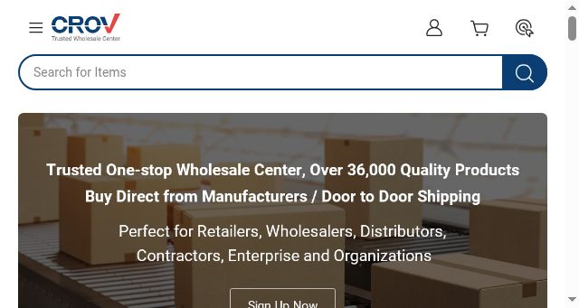 Screenshot of crov.com