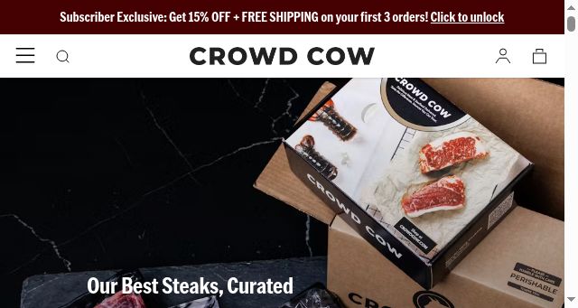 Screenshot of crowdcow.com