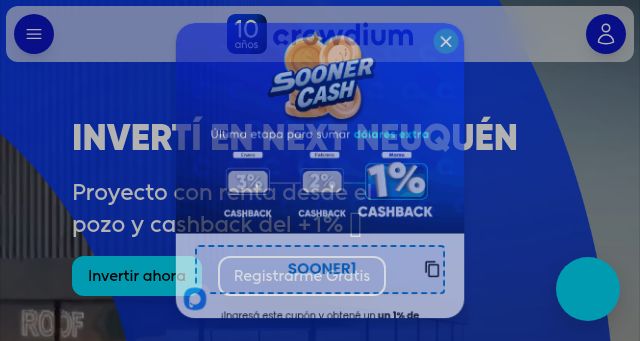 Screenshot of crowdium.com.ar