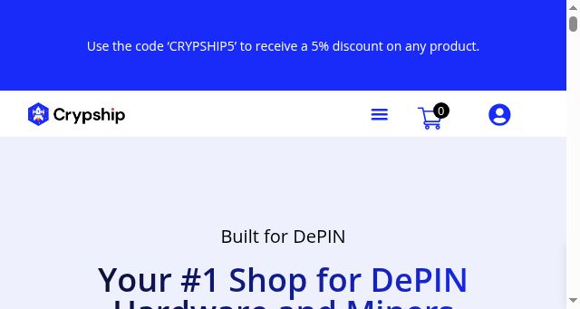 Screenshot of crypship.io