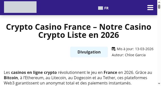 Screenshot of cryptocasino-guide.com