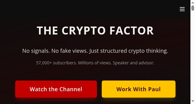 Screenshot of cryptofactor.net