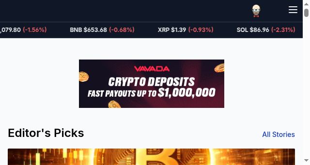 Screenshot of cryptowisser.com