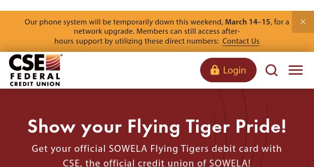 Screenshot of csefcu.org