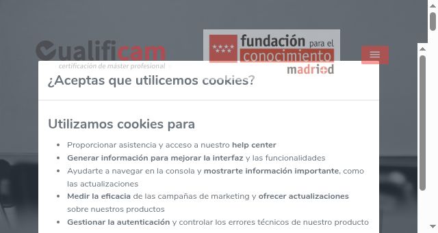 Screenshot of cualificam.com