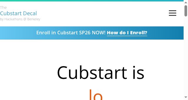 Screenshot of cubstart.com