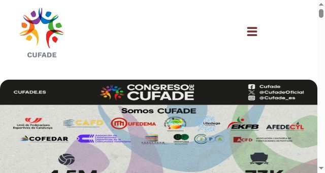 Screenshot of cufade.es